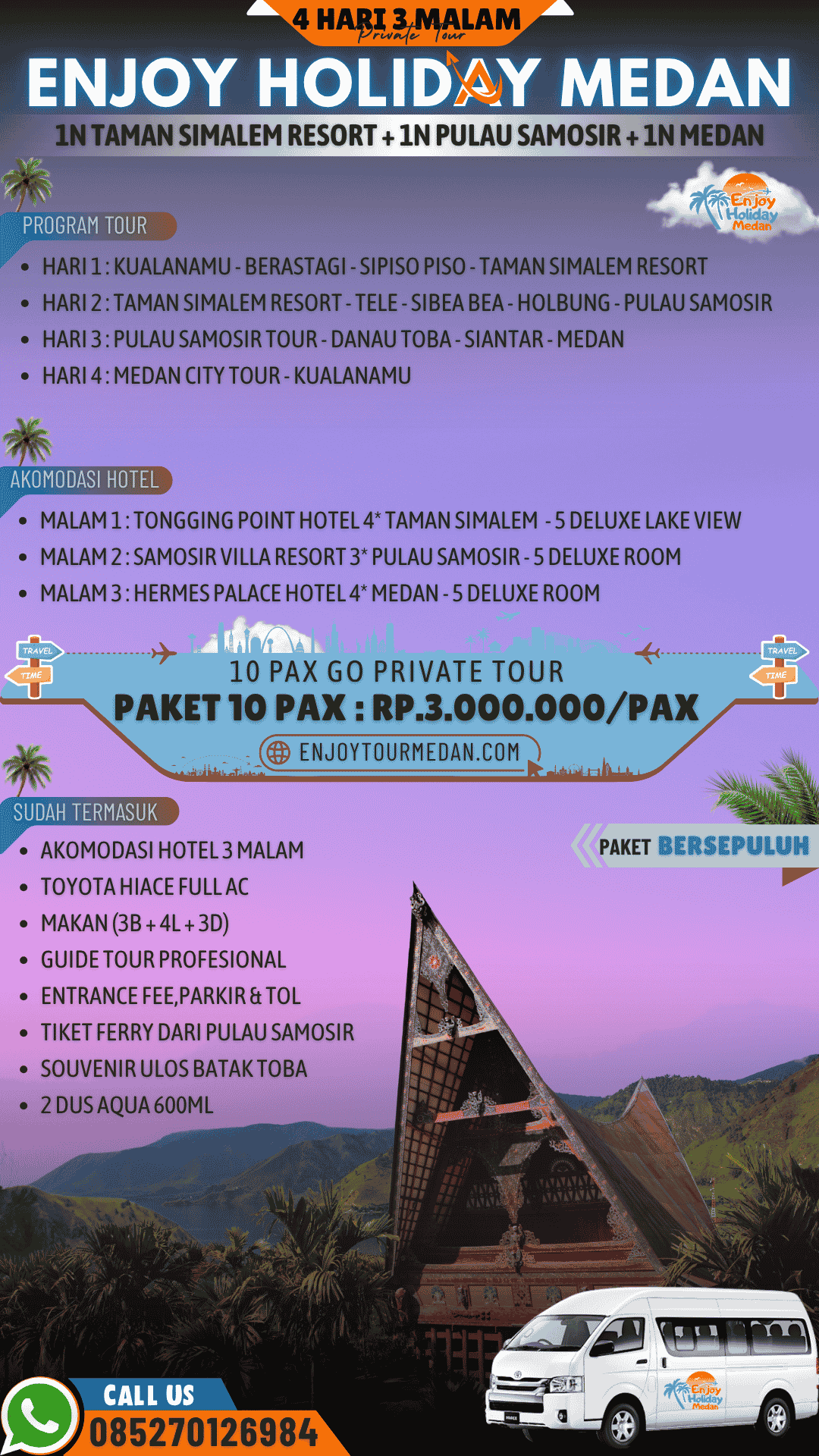 Paket Wisata Danau Toba Murah