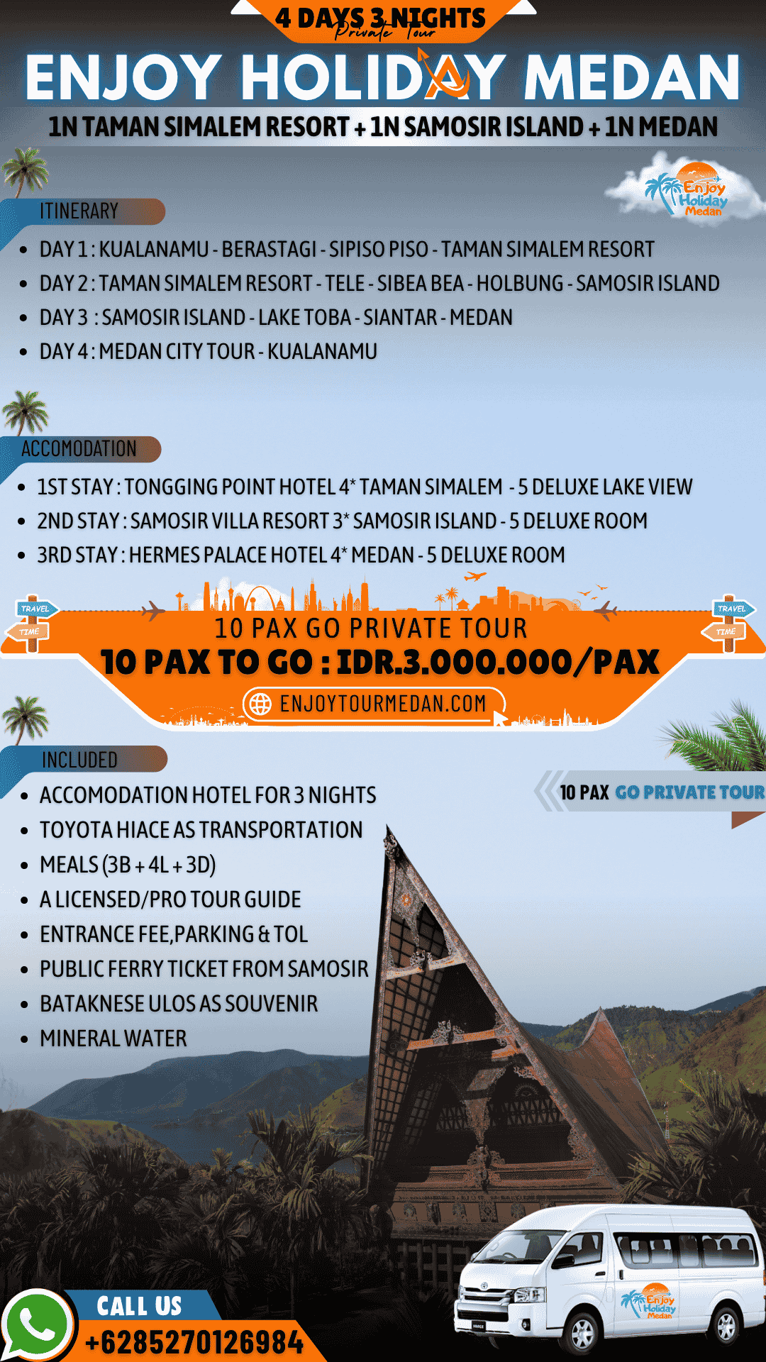 Harga Sewa Bus Pariwisata Medan