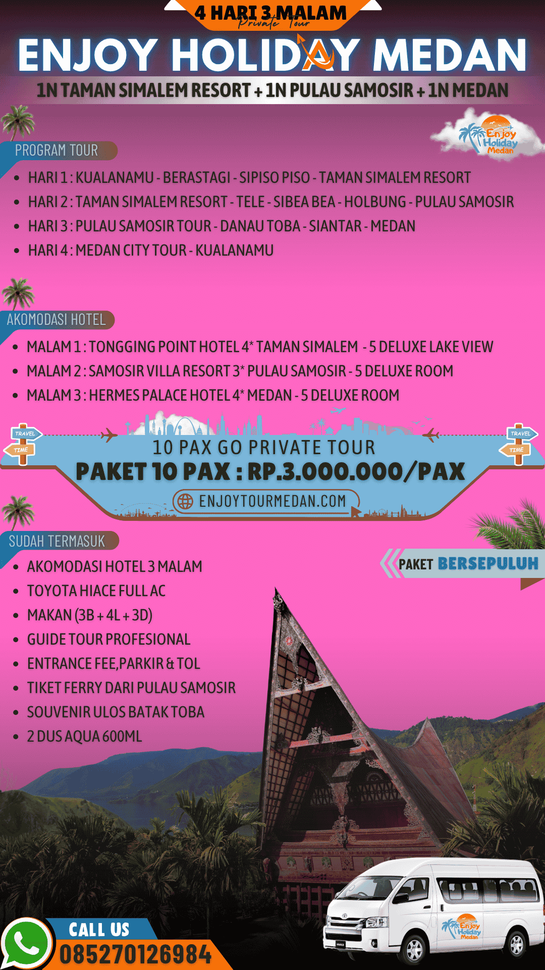 Pakej Percutian Medan Murah Baloi