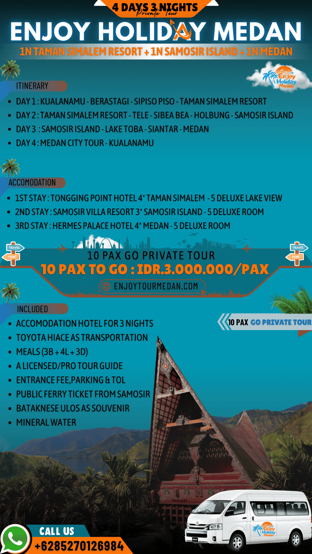 Lake Toba Travel Itinerary
