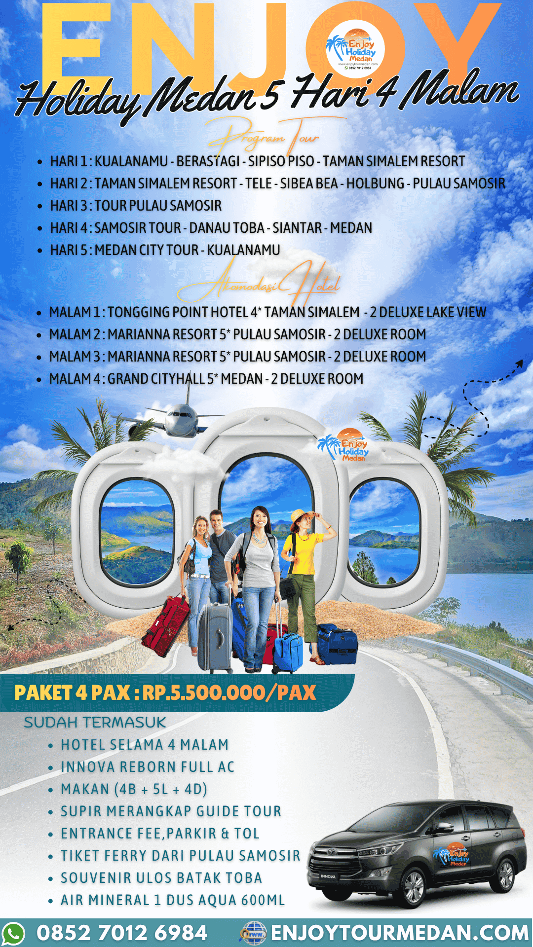 Paket Tour Medan 5 Hari 4 Malam