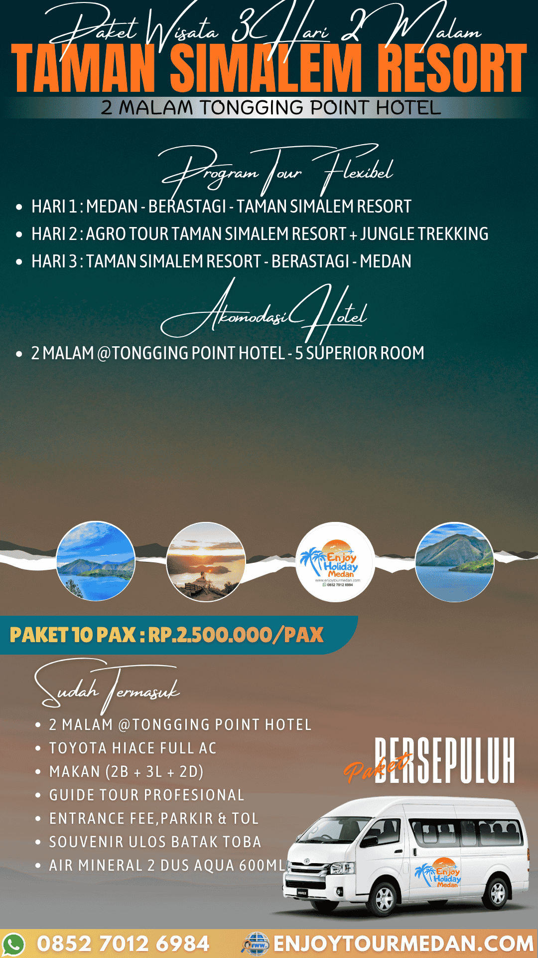 Paket Wisata Medan Taman Simalem Resort Terbaik 3D2N