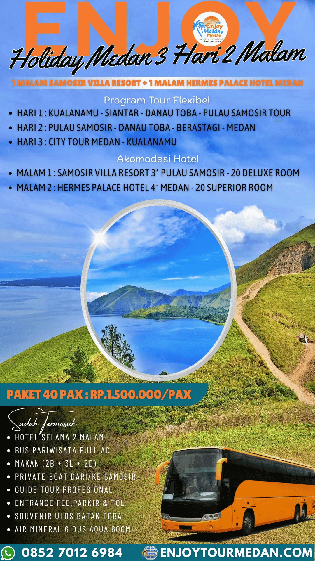 Pakej Melancong Ke Medan Itinerary